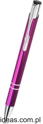 C-18 Cosmo jasna PURPURA dugopis metalowy z grawerem logo